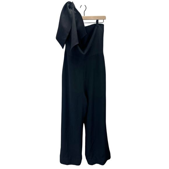 Dress The Population Tiffany One Shoulder Jumpsuit Women's Plus Size XXL Black - Picture 4 of 9